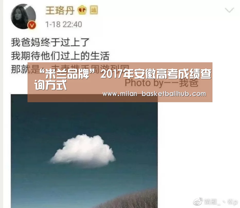 “米兰品牌”2017年安徽高考成绩查询方式(图1) 米兰官网